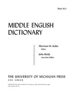 cover of Middle English Dictionary: H.1