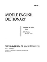 cover of Middle English Dictionary: M.2