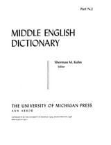 cover of Middle English Dictionary: N.2
