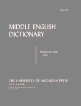 cover of Middle English Dictionary: P.1