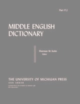 cover of Middle English Dictionary: P.2