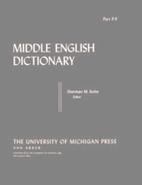 cover of Middle English Dictionary: P.8