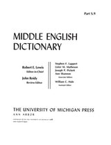 cover of Middle English Dictionary: S.9