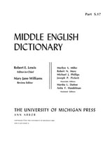 cover of Middle English Dictionary: S.17
