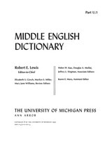 cover of Middle English Dictionary: U.1