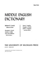cover of Middle English Dictionary: W.4