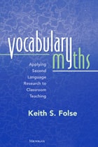 cover of Vocabulary Myths: Applying Second Language Research to Classroom Teaching