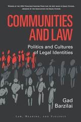 cover of Communities and Law: Politics and Cultures of Legal Identities