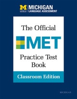 cover of The Official MET Practice Test Book, Classroom Edition