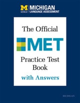 cover of The Official MET Practice Test Book with Answers