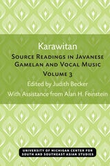 cover of Karawitan: Source Readings in Javanese Gamelan and Vocal Music, Volume 3