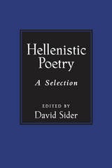 cover of Hellenistic Poetry: A Selection