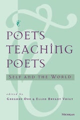 cover of Poets Teaching Poets: Self and the World