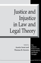 cover of Justice and Injustice in Law and Legal Theory