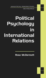cover of Political Psychology in International Relations
