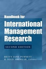 cover of Handbook for International Management Research