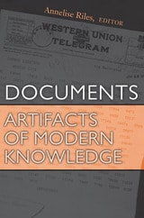 cover of Documents: Artifacts of Modern Knowledge