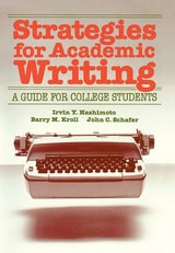 cover of Strategies for Academic Writing: A Guide for College Students