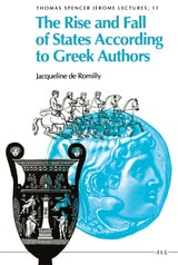 cover of The Rise and Fall of States According to Greek Authors