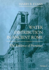 cover of Water Distribution in Ancient Rome: The Evidence of Frontinus