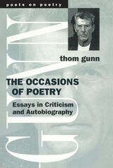 cover of The Occasions of Poetry: Essays in Criticism and Autobiography