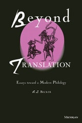 cover of Beyond Translation: Essays toward a Modern Philology
