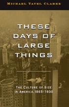 cover of These Days of Large Things: The Culture of Size in America, 1865-1930