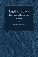cover of Legal Advocacy: Lawyers and Nonlawyers at Work