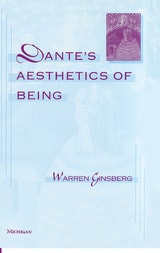 cover of Dante's Aesthetics of Being