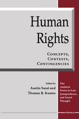 cover of Human Rights: Concepts, Contests, Contingencies