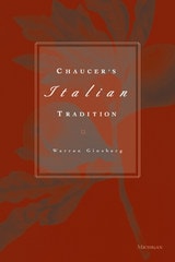 cover of Chaucer's Italian Tradition