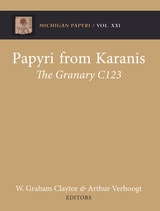 cover of Papyri from Karanis: The Granary C123