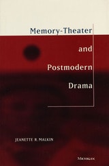 cover of Memory-Theater and Postmodern Drama