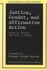 cover of Justice, Gender, and Affirmative Action