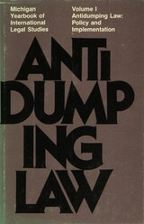 cover of Antidumping Law: Policy and Implementation