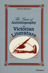 cover of Genre of Autobiography in Victorian Literature