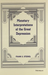 cover of Monetary Interpretations of the Great Depression