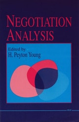 cover of Negotiation Analysis