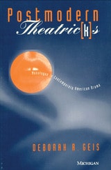 cover of Postmodern Theatric(k)s: Monologue in Contemporary American Drama