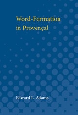 cover of Word-Formation in Provencal