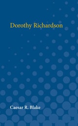 cover of Dorothy Richardson