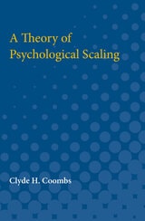 cover of Theory of Psychological Scaling