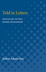 cover of Told in Letters: Epistolary Fiction Before Richardson