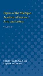 cover of Papers of the Michigan Academy of Science, Arts and Letters: containing papers submitted at the annual meeting in 1922