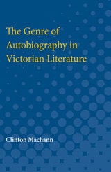 cover of Genre of Autobiography in Victorian Literature