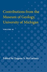 cover of Contributions from the Museum of Geology: Containing Papers Published between July 10, 1924, and August 3, 1927