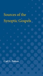 cover of Sources of the Synoptic Gospels