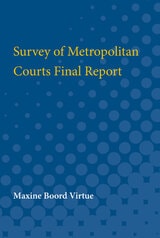 cover of Survey of Metropolitan Courts Final Report