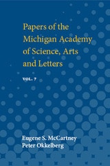 cover of Papers of the Michigan Academy of Science, Arts and Letters: containing papers submitted at the annual meeting in 1926