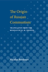 cover of Origin of Russian Communism